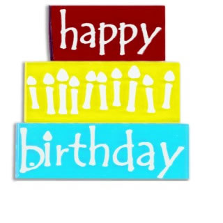 Heidi Grace - birthday words  (sold in 3's)